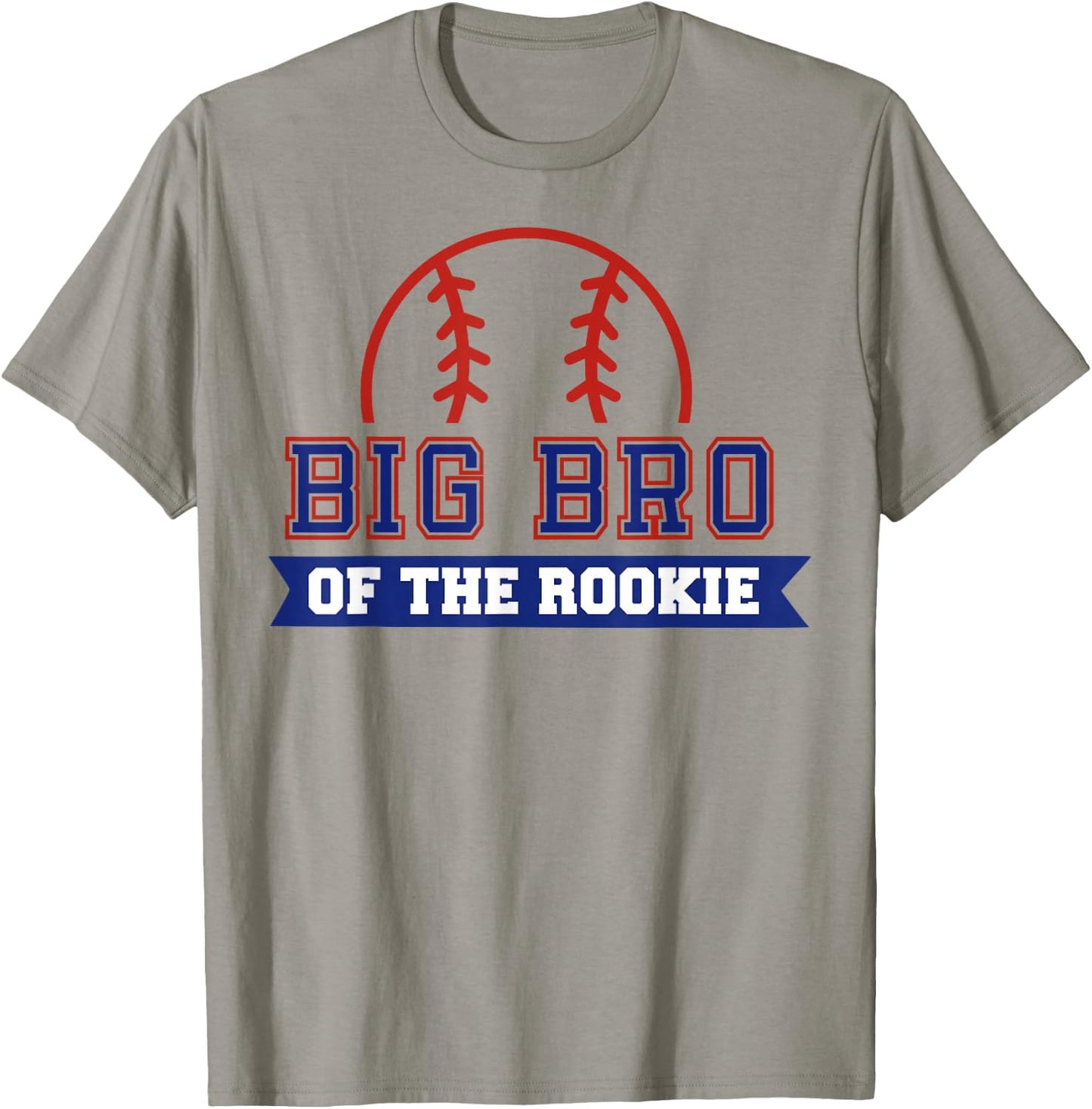 Big Brother of Rookie 1st Birthday Baseball Theme Matching T-Shirt - T-Shirt | Sand