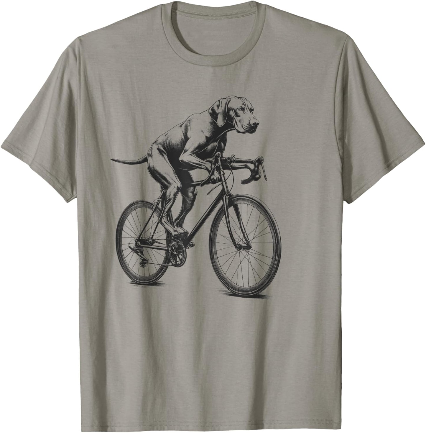 Vizsla Dog Riding a Bike Bicycle Biker Cycling Women Kids T-Shirt - T-Shirt | Sand