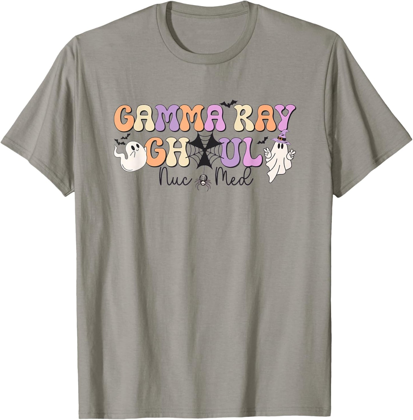 Retro Halloween Nuc Med Gamma Ray Ghoul Nuclear Medicine T-Shirt - T-Shirt | Sand