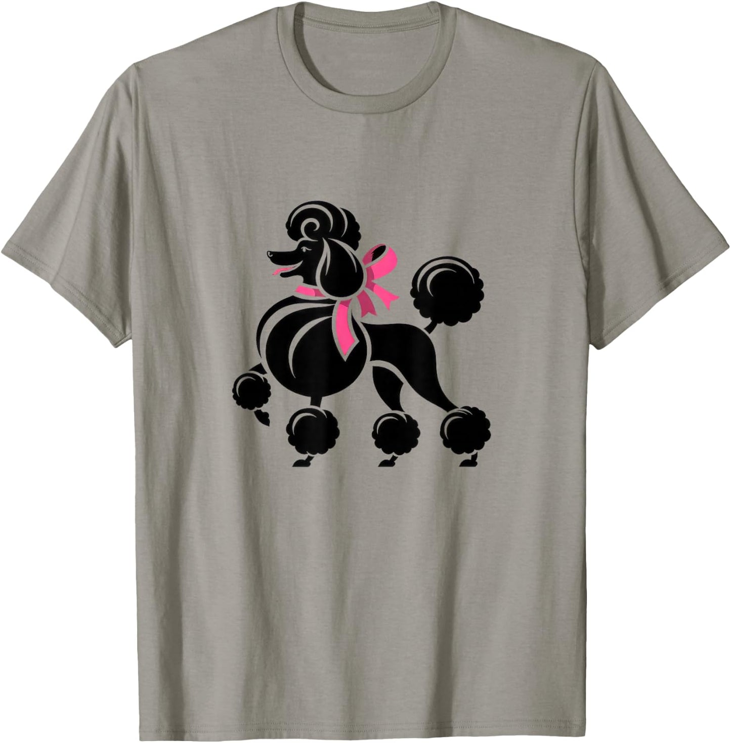 Sock Hop Cutie 50's Costume Big Poodle 1950's Party Cute T-Shirt - T-Shirt | Sand
