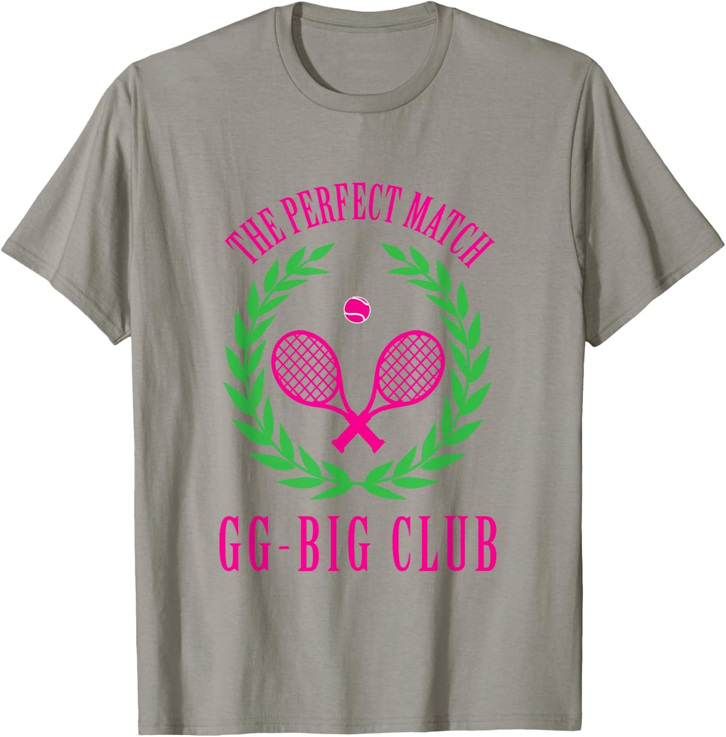 Tennis Match Club Little / GG Big Sorority Reveal T-Shirt - T-Shirt | Sand