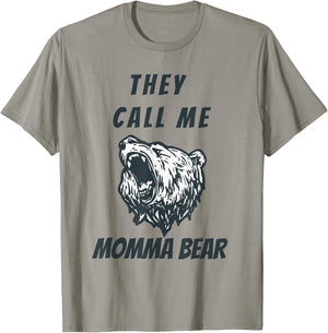 Mother's Day Gift Momma Bear Wife Grandmother Aunt Lady T-Shirt - T-Shirt | Sand