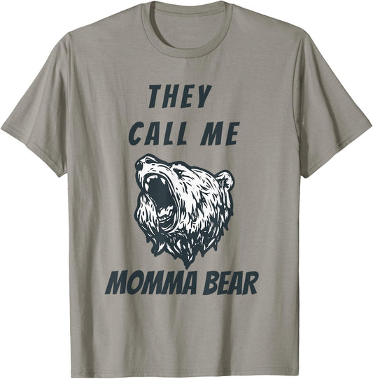 Mother's Day Gift Momma Bear Wife Grandmother Aunt Lady T-Shirt - T-Shirt | Sand