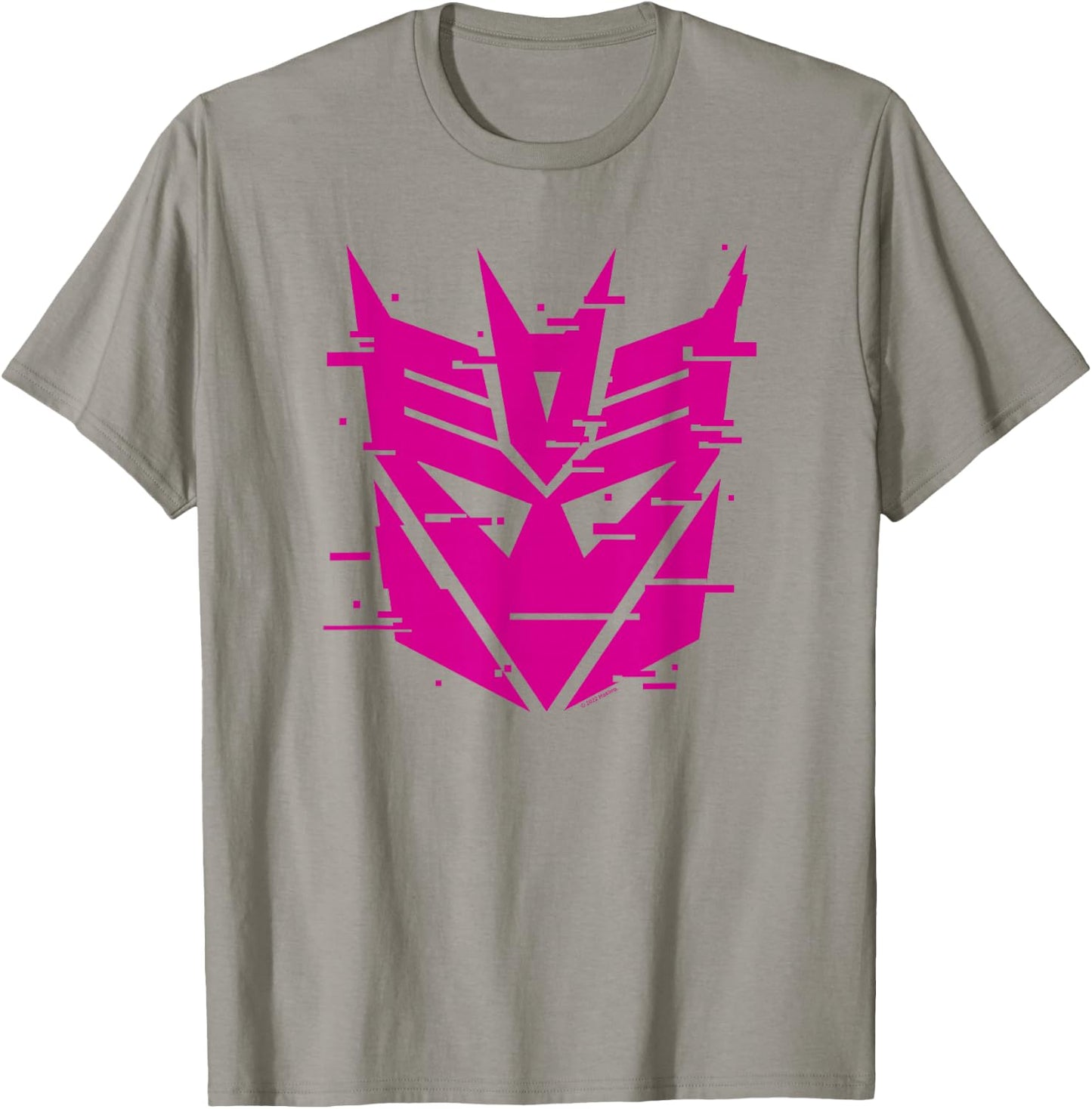 Transformers Evergreen Decepticon Glitch Logo T-Shirt - T-Shirt | Sand