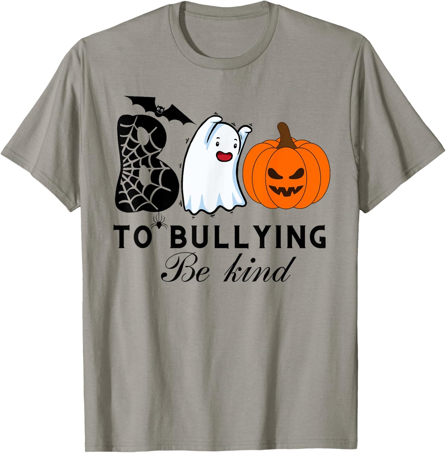 boo to bullying ghost cute unity day orange Halloween b kind T-Shirt - T-Shirt | Sand