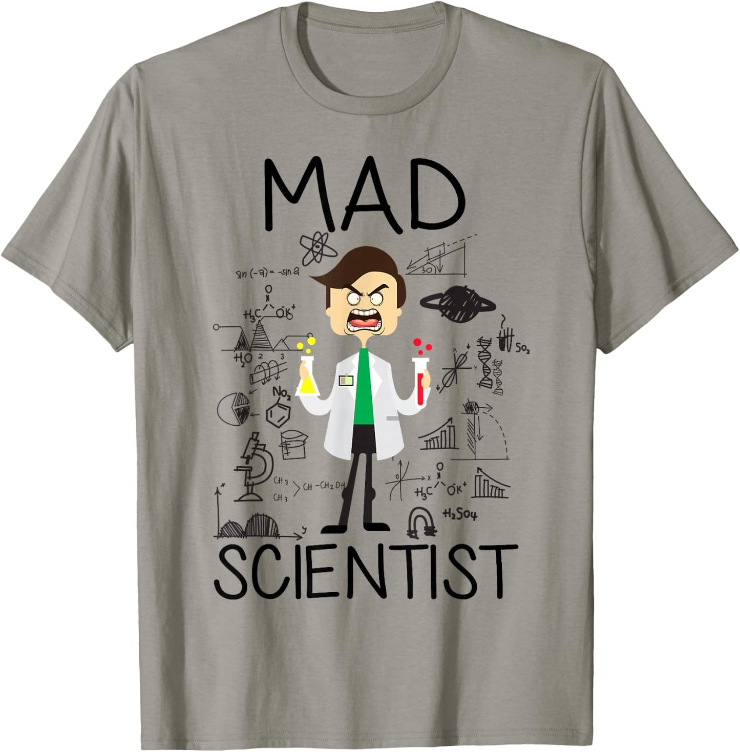Mad Scientist Shirt Kids Boys Youth Funny Science Teacher T-Shirt - T-Shirt | Sand