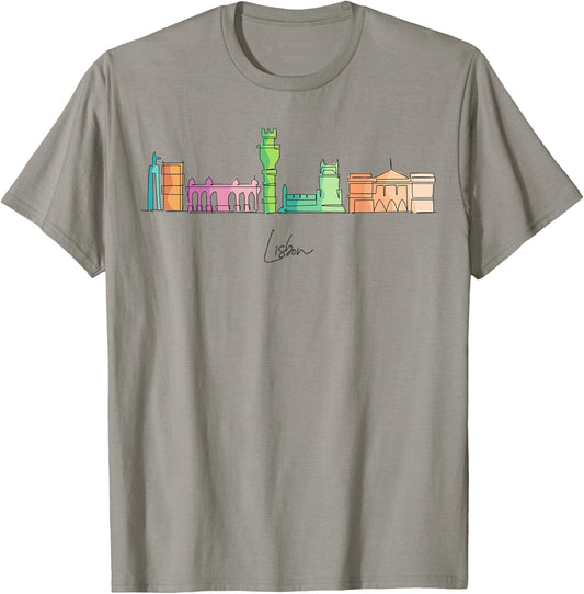 Travel Europe Portugal Lisbon Portuguese Vacation Souvenir T-Shirt - T-Shirt | Sand