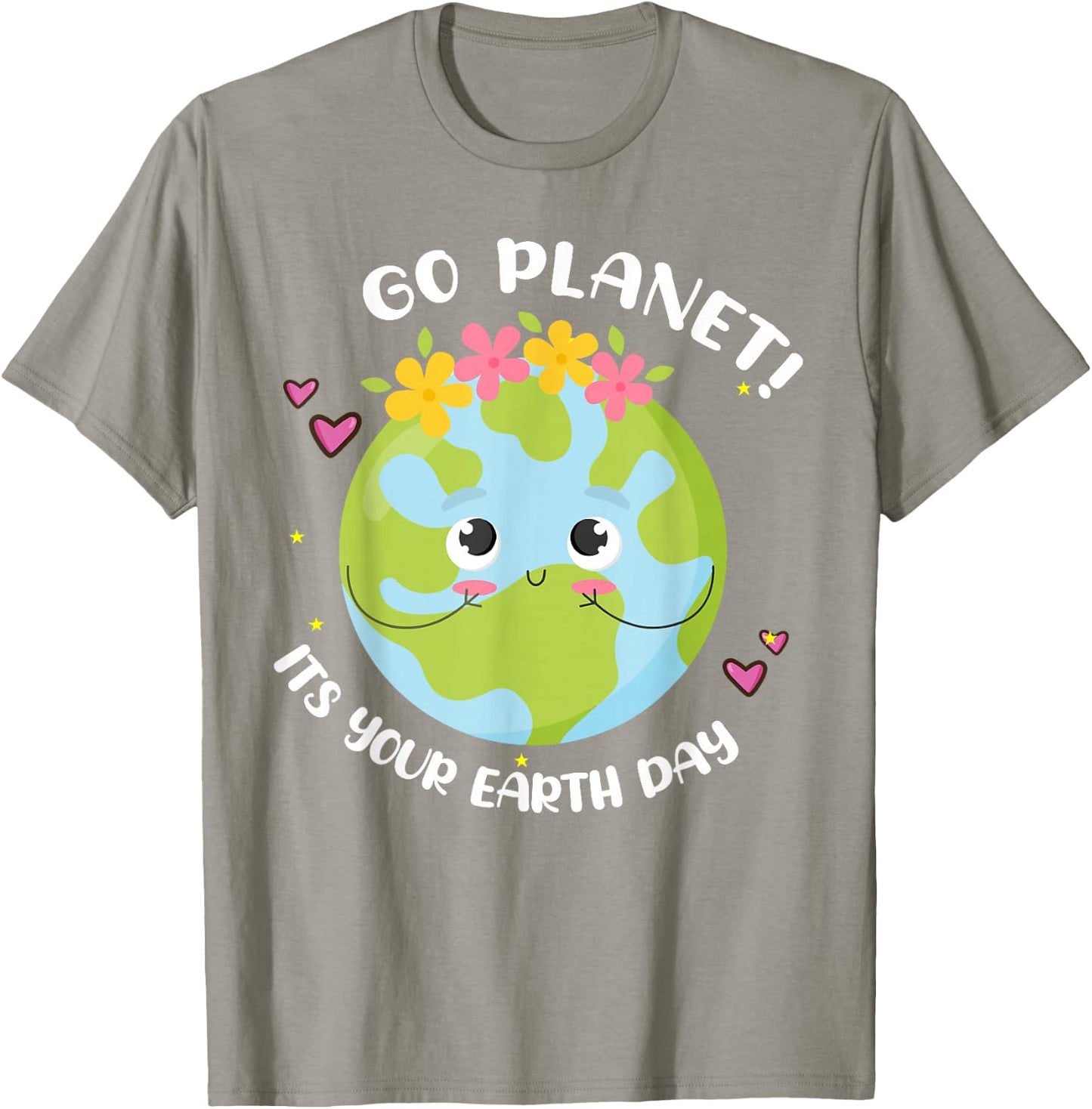 Go Planet Its Earth-Day Shirt Cute Teacher Kids Girl Toddler T-Shirt - T-Shirt | Sand