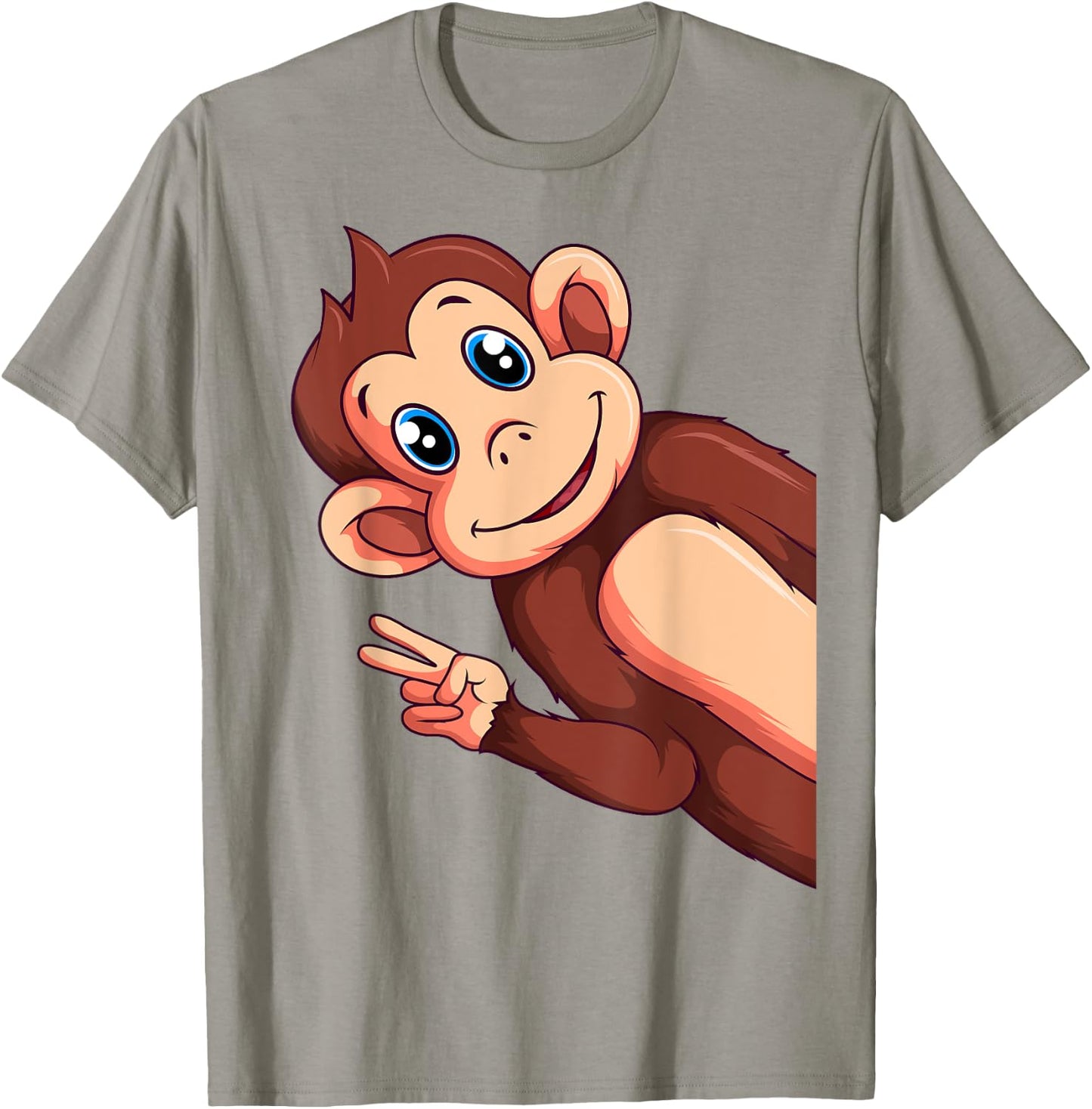 Monkey Lover Boys Girls Kids Women T-Shirt - T-Shirt | Sand