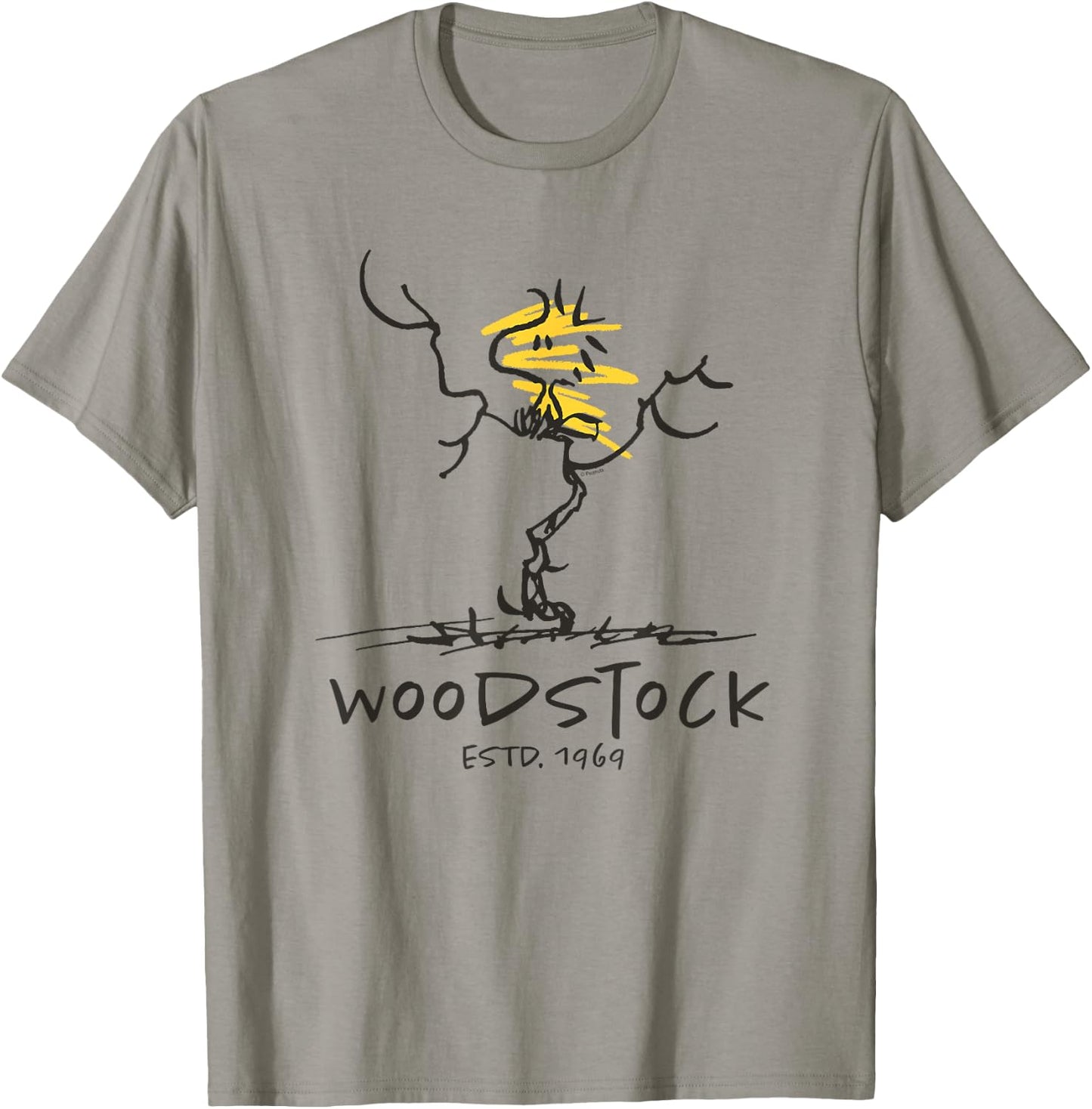 Peanuts - Woodstock Estd T-Shirt - T-Shirt | Sand