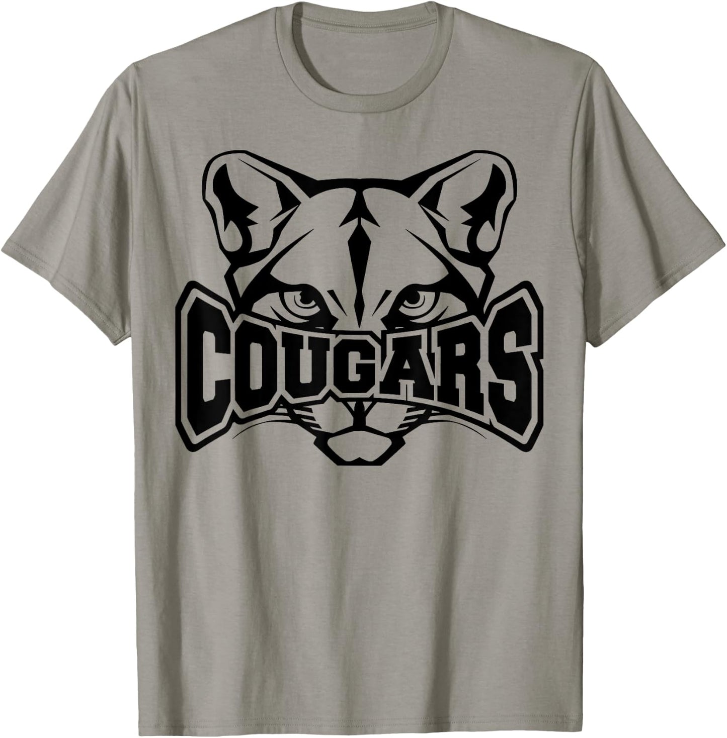 Cougars School Sports Fan Team Spirit T-Shirt - T-Shirt | Sand