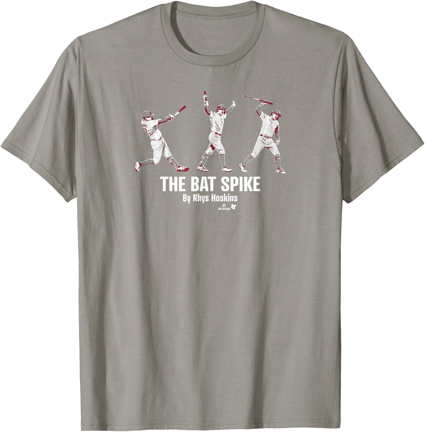 Rhys Hoskins - The Bat Spike - Philadelphia Baseball T-Shirt - T-Shirt | Sand
