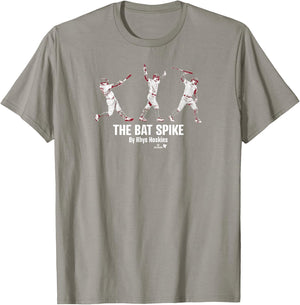 Rhys Hoskins - The Bat Spike - Philadelphia Baseball T-Shirt - T-Shirt | Sand