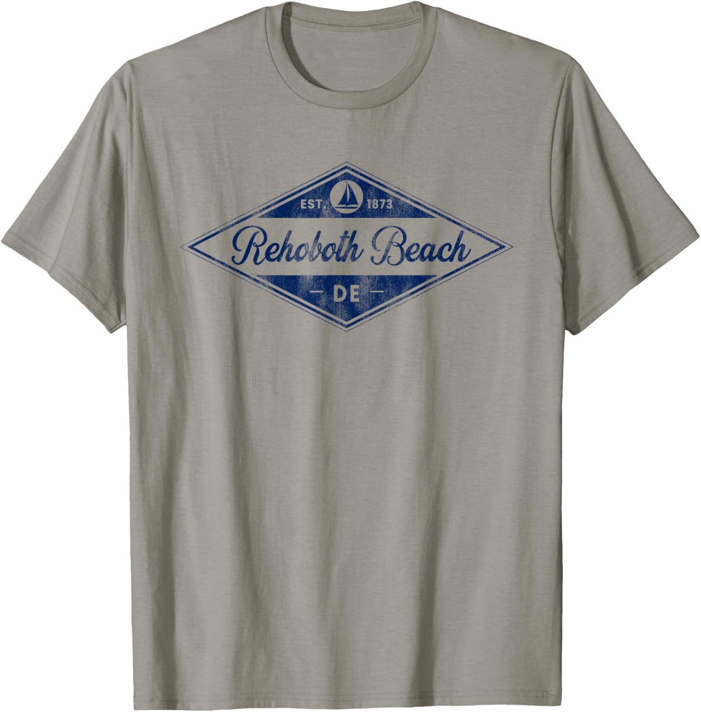 Vintage Rehoboth Beach, DE Boating Established 1873 Souvenir T-Shirt - T-Shirt | Sand