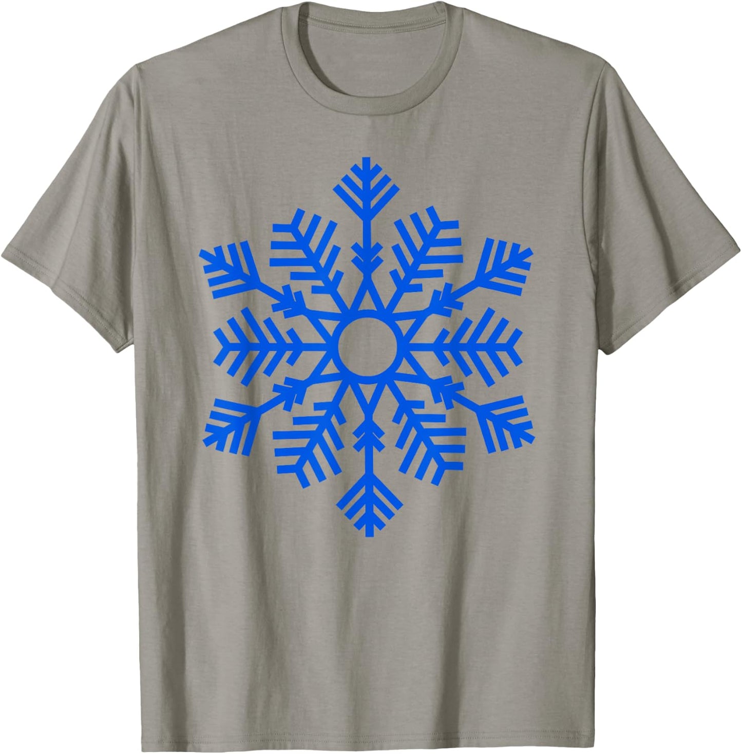 Blue Snowflake Winter Women And Kids Xmas Christmas T-Shirt - T-Shirt | Sand