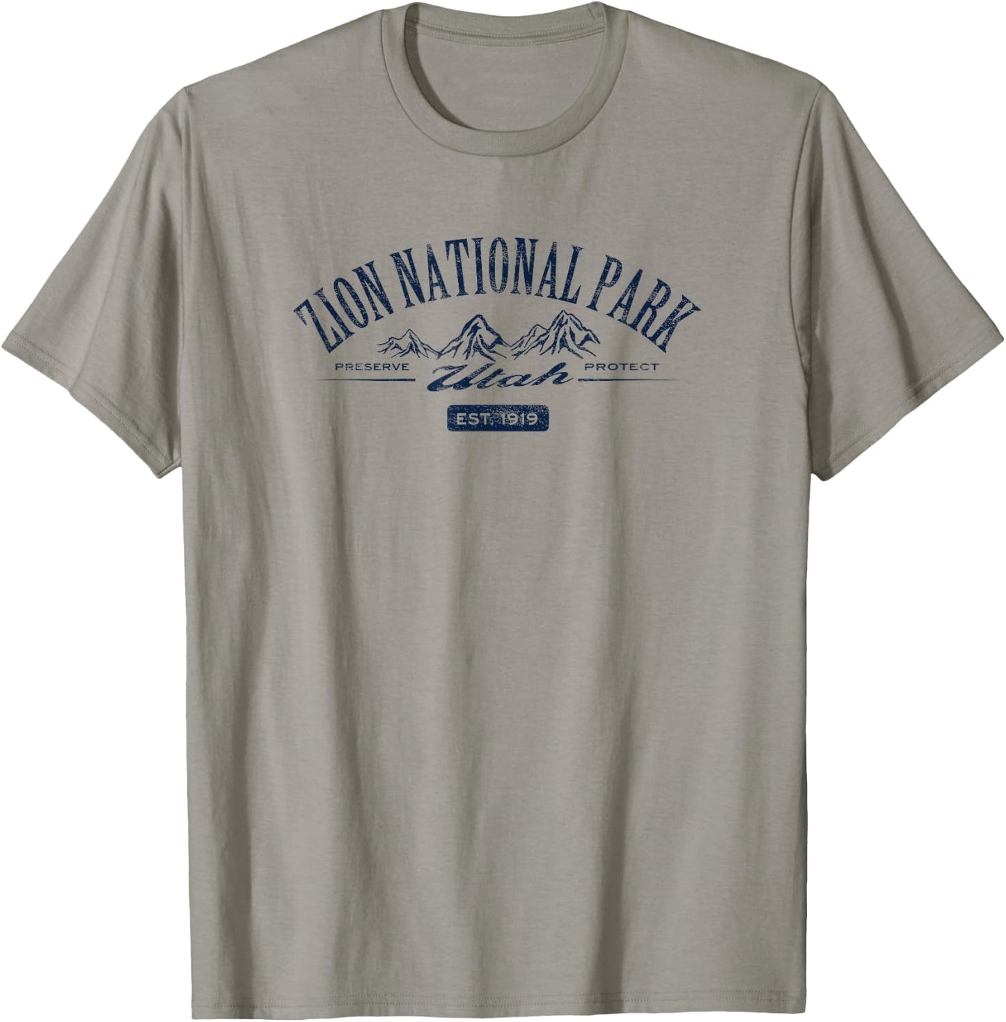 Zion National Park Vintage T-Shirt - T-Shirt | Sand