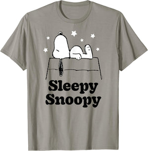 Peanuts Sleepy Snoopy T-Shirt - T-Shirt | Sand
