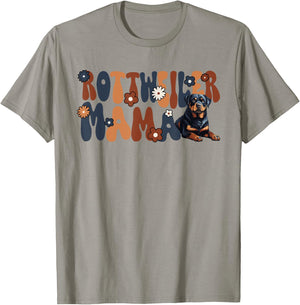 Rottweiler Groovy World's Best Rottweiler Mama T-Shirt - T-Shirt | Sand