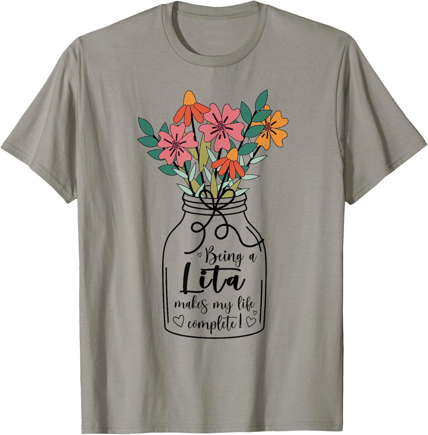 Lita Grandma Appreciation Lita Grandmother T-Shirt - T-Shirt | Sand