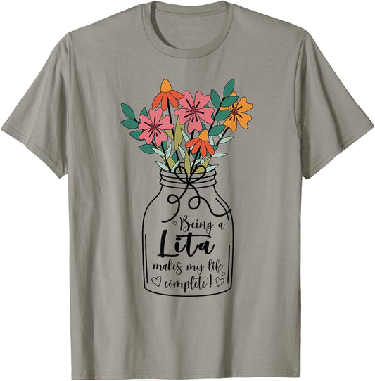 Lita Grandma Appreciation Lita Grandmother T-Shirt - T-Shirt | Sand