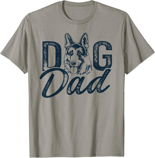 German Shepherd Dog Dad T-Shirt - T-Shirt | Sand