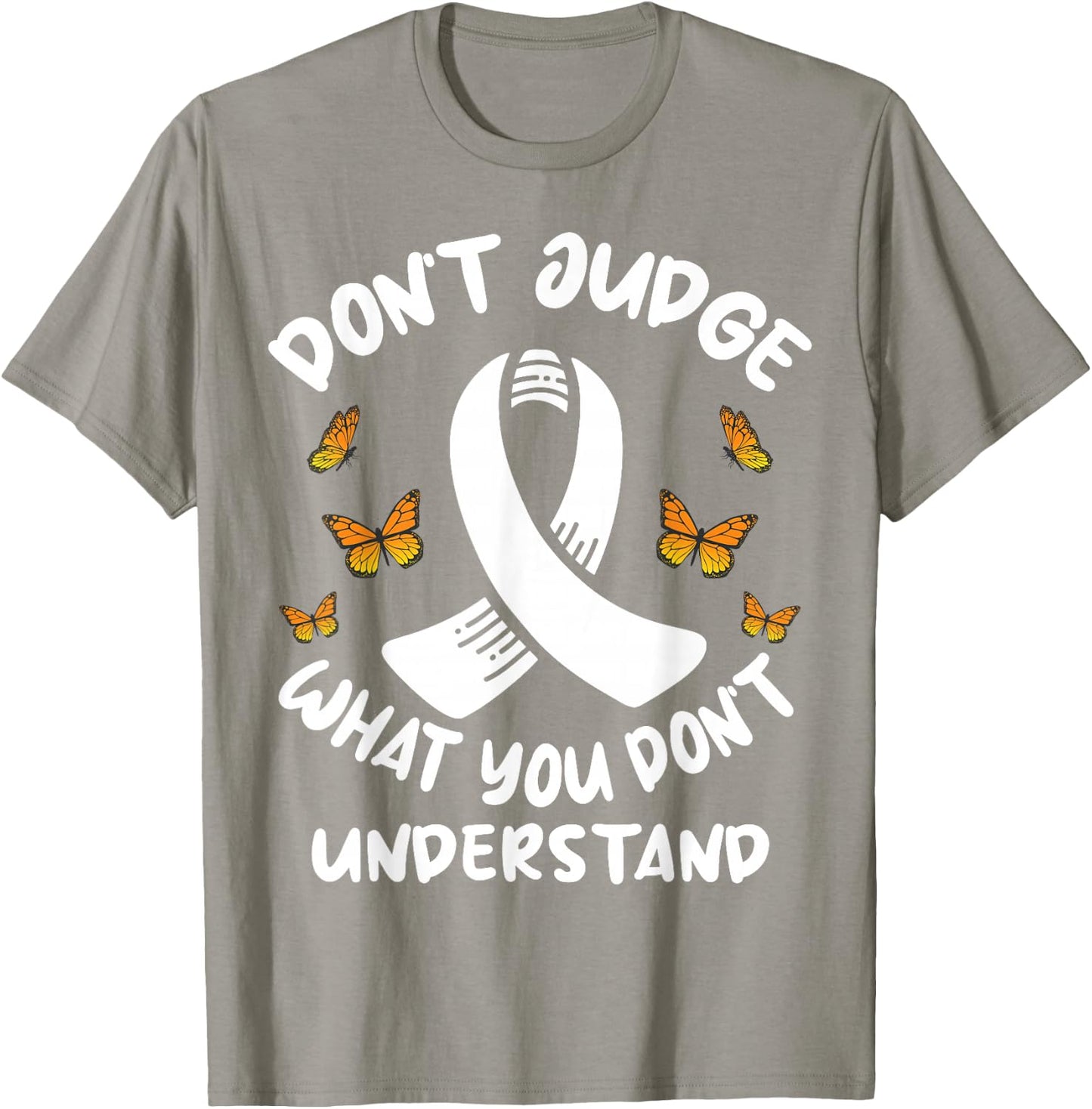Multiple Sclerosis MS Butterfly T-Shirt - T-Shirt | Sand