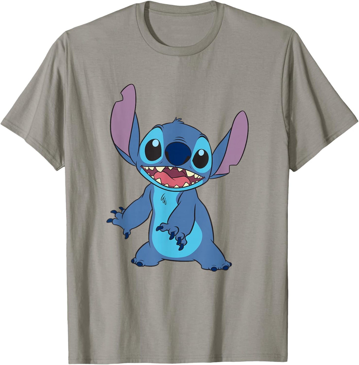 Disney Lilo & Stitch Happy Stitch Full Body Shot T-Shirt - T-Shirt | Sand