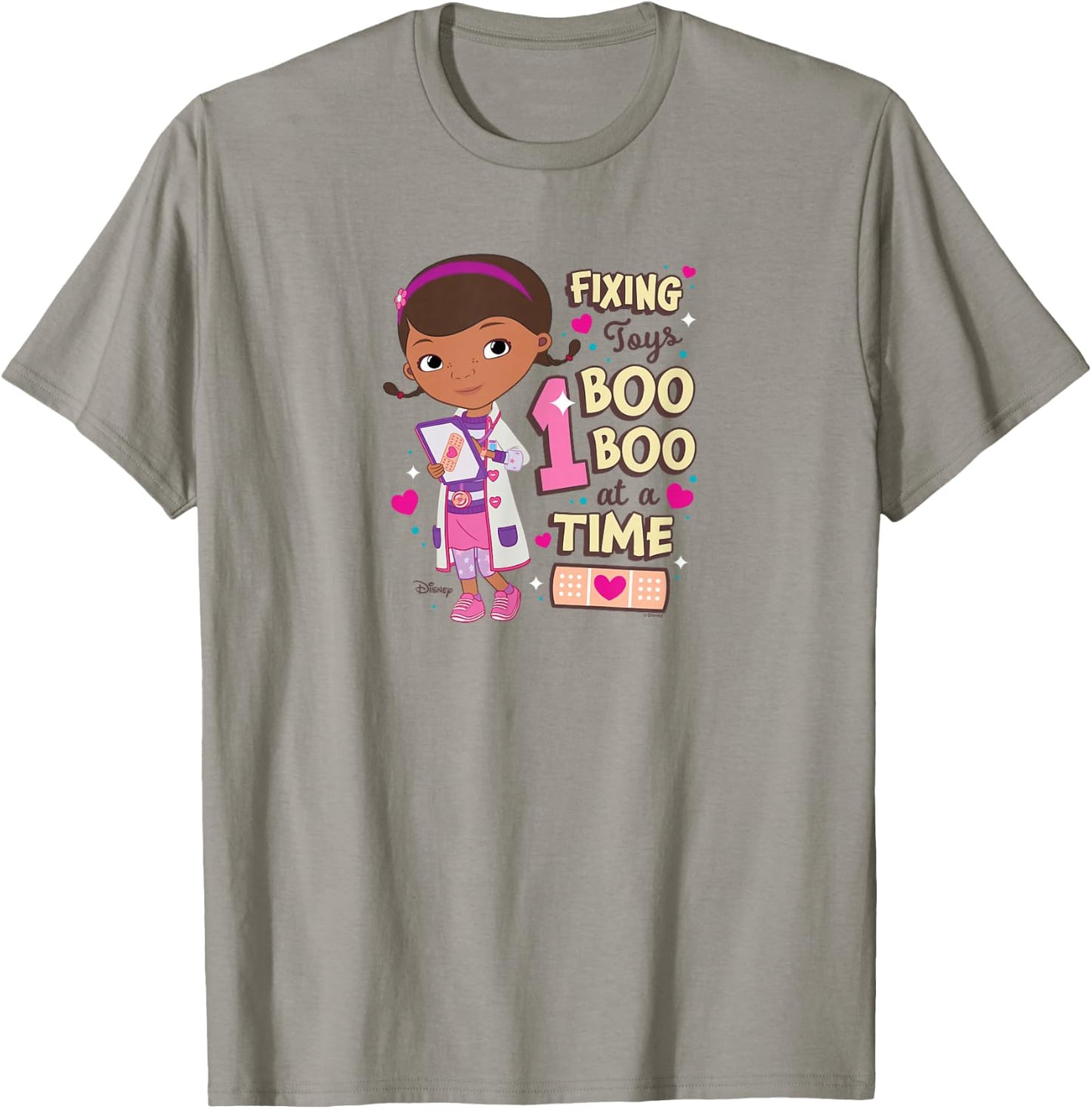 Disney Doc Mc Stuffins - Fixing Toys One Boo Boo At A Time T-Shirt - T-Shirt | Sand