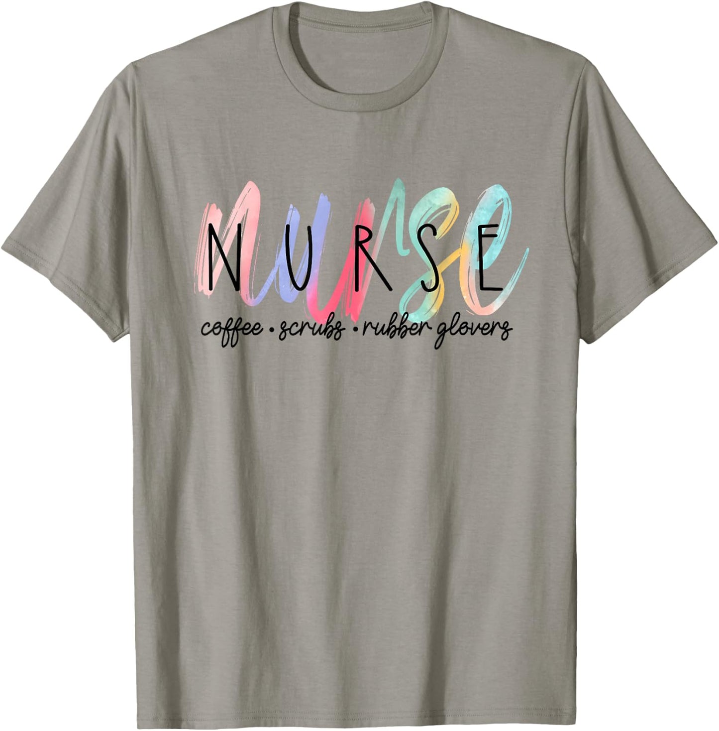 Cute Watercolor Nurse T-Shirt - T-Shirt | Sand