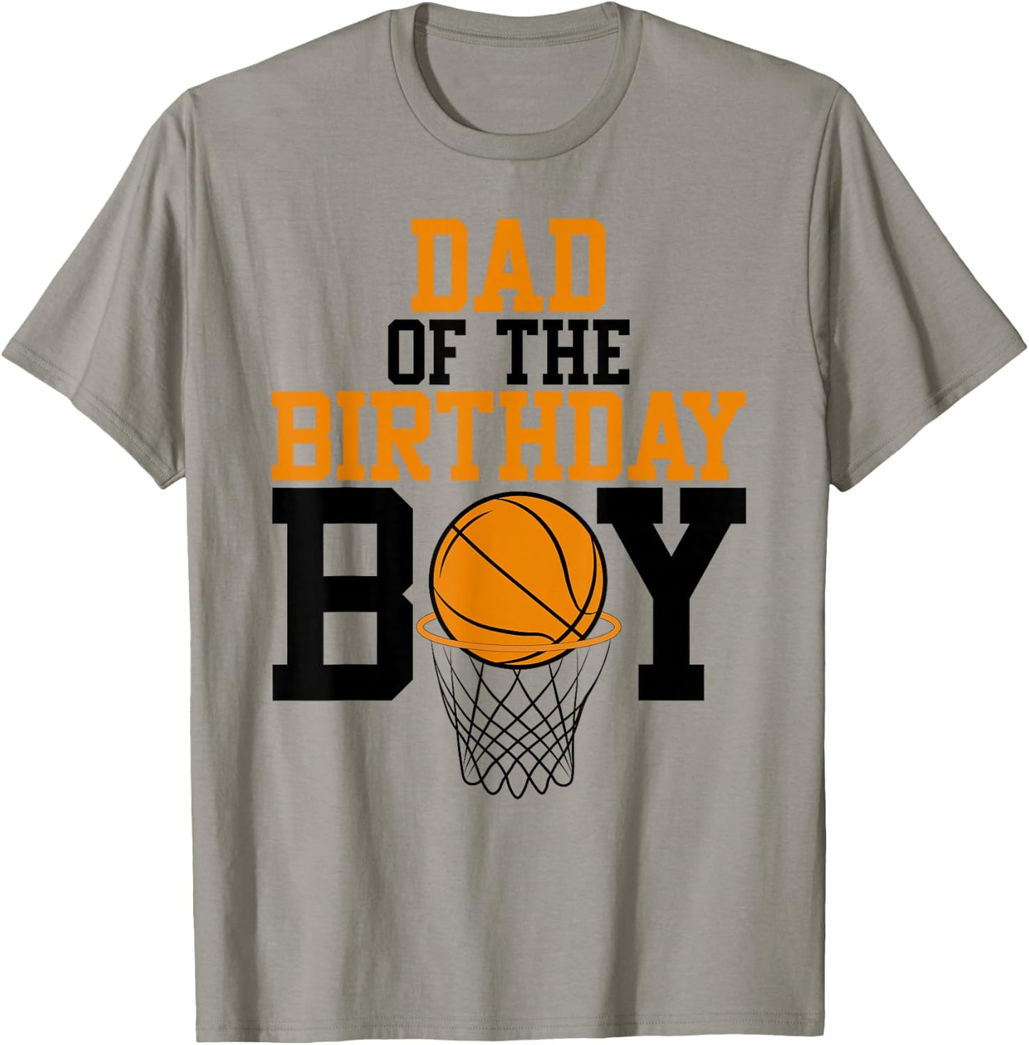 Dad of The Birthday Boy Basketball Family Birthday T-Shirt - T-Shirt | Sand