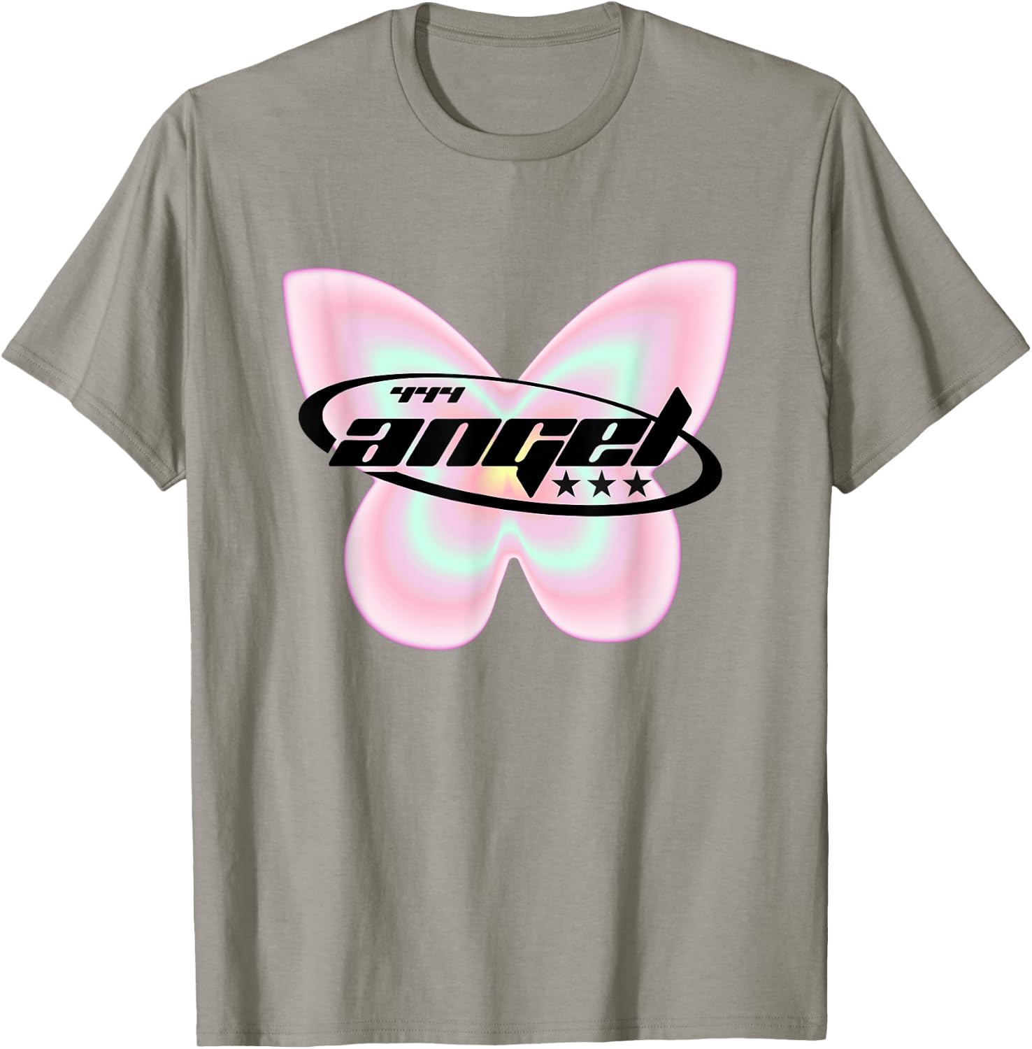 Y2K Girl 444 Angel Number Butterfly Fairy Aesthetic T-Shirt - T-Shirt | Sand