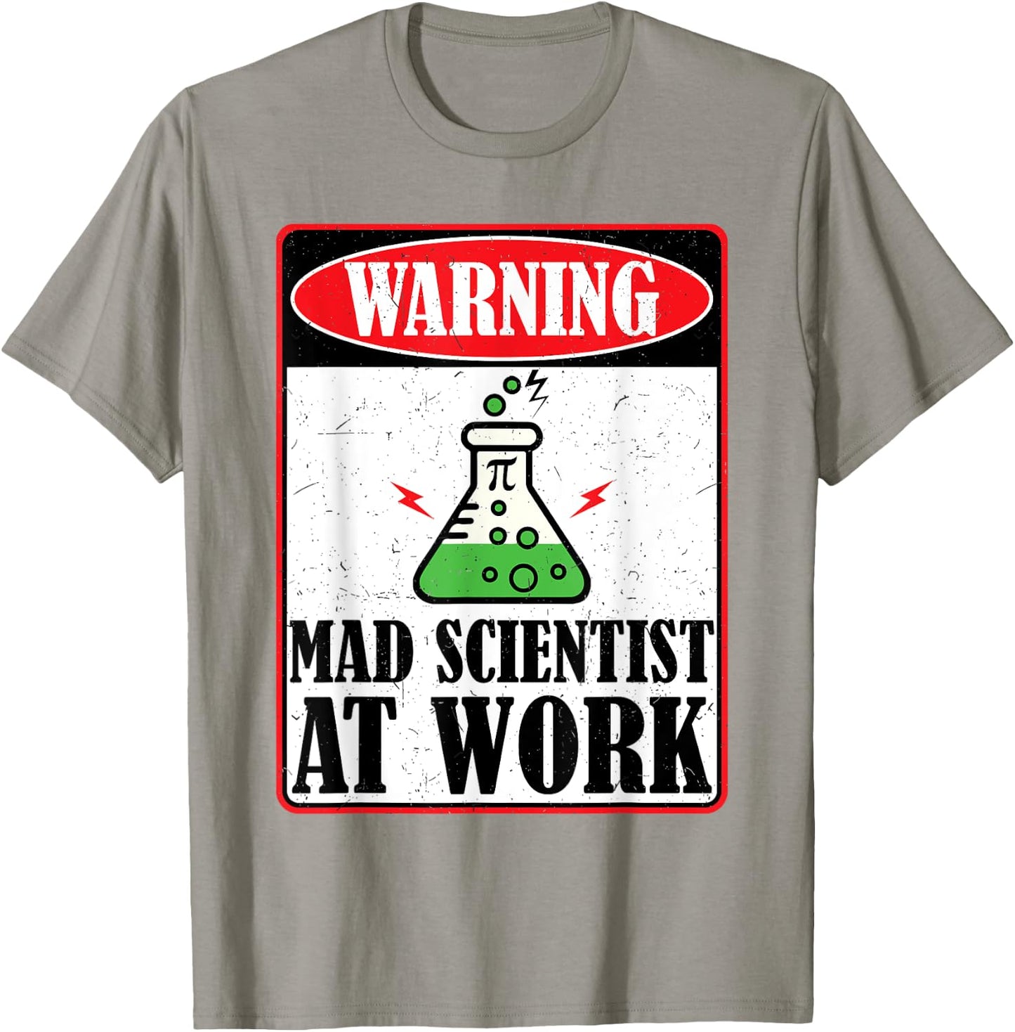 Funny Mad Scientist Costume Science Chemistry Kids Boy Adult T-Shirt - T-Shirt | Sand