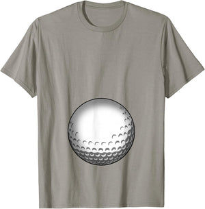 Funny Golf Player Belly Pregnant Mama T-Shirt - T-Shirt | Sand