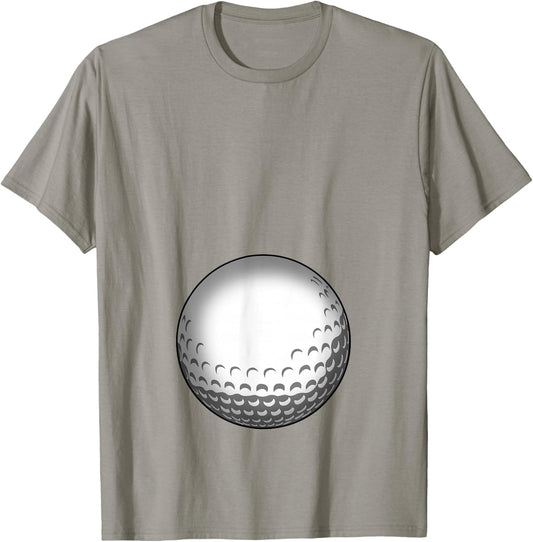 Funny Golf Player Belly Pregnant Mama T-Shirt - T-Shirt | Sand