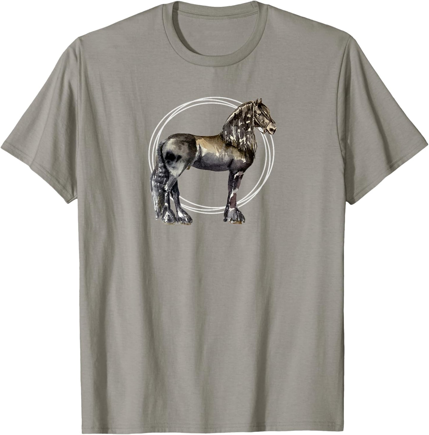 Friesian horse T-Shirt - T-Shirt | Sand