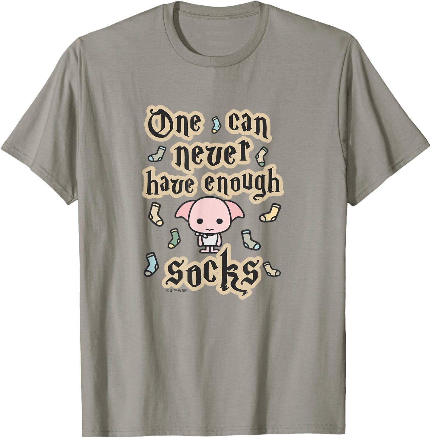 Harry Potter Cute Dobby One Can Never Have Enough Socks T-Shirt - T-Shirt | Sand