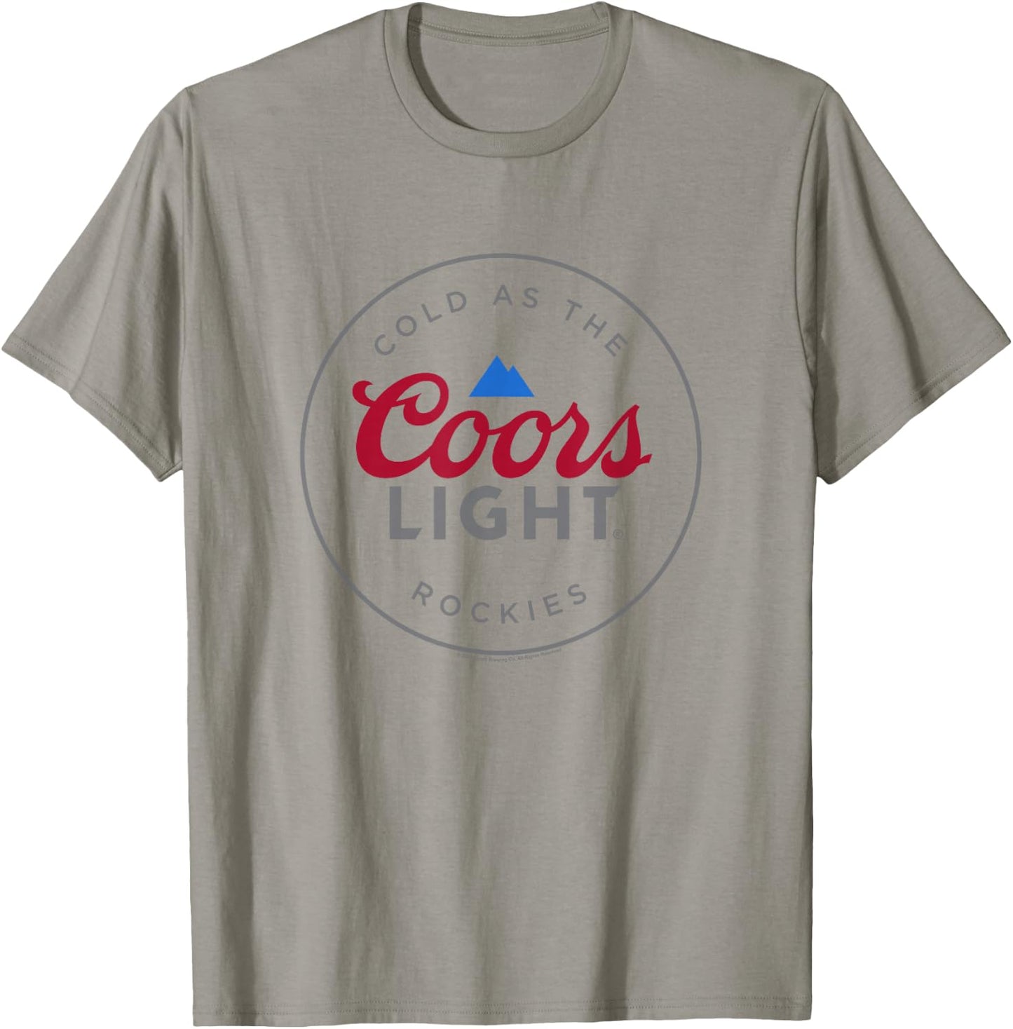 Coors Brewing Company Cold As The Coors Light Rockies Poster T-Shirt - T-Shirt | Sand
