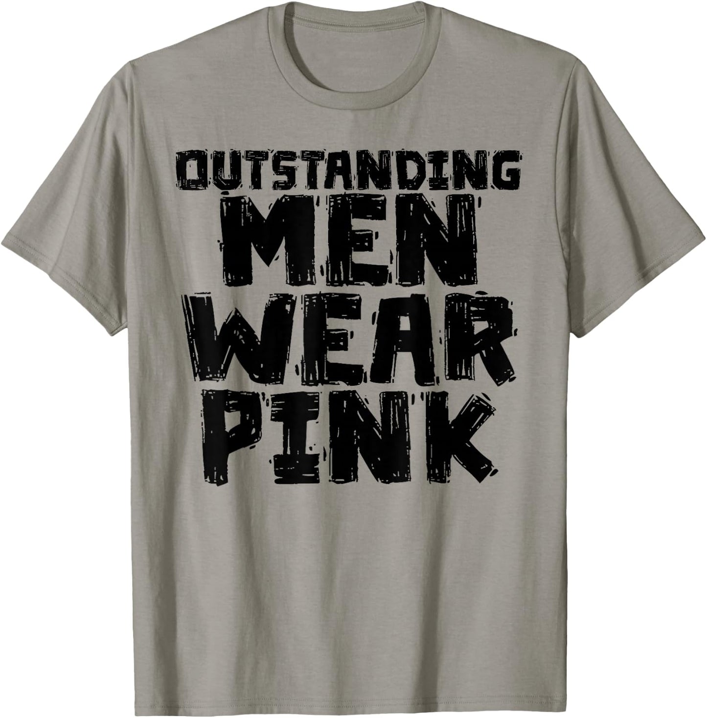 Outstanding Men Wear Pink T-Shirt - T-Shirt | Sand
