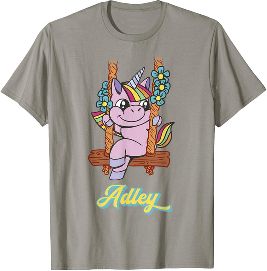 Adley Merch Unicorn Design T-Shirt - T-Shirt | Sand