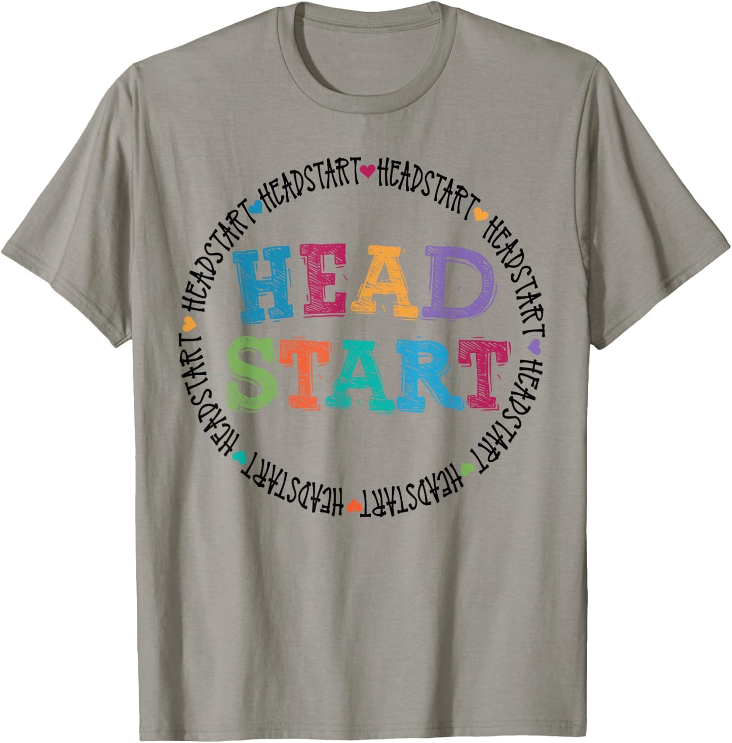 Headstart Teacher Squad Vintage Design Last Back to School T-Shirt - T-Shirt | Sand