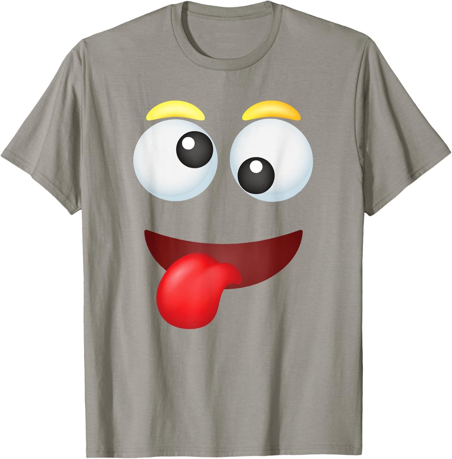 Funny Group Costume Halloween Team Outfit Crazy Emoticon T-Shirt - T-Shirt | Sand