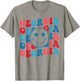 Retro Groovy Georgia Girl Georgia Proud American Flag T-Shirt - T-Shirt | Sand