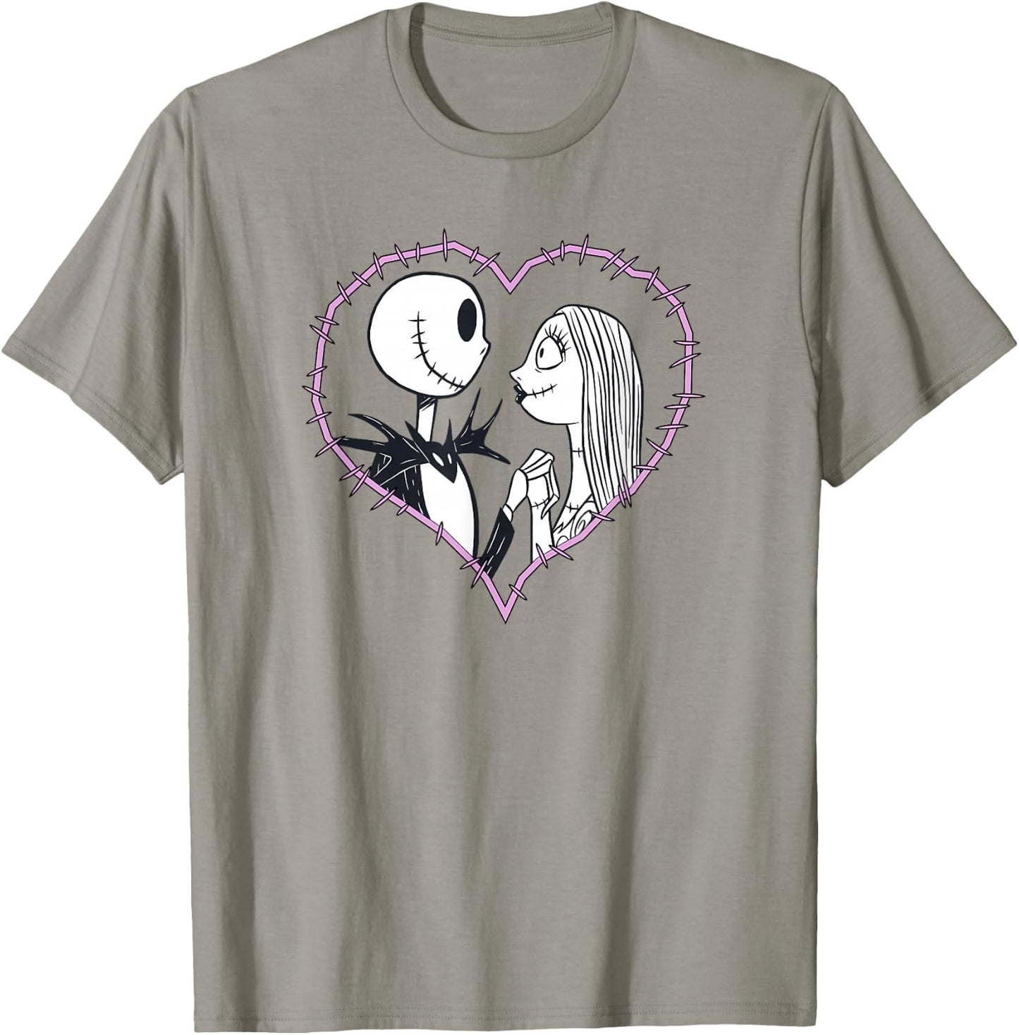 Disney The Nightmare Before Christmas Jack & Sally Heart T-Shirt - T-Shirt | Sand