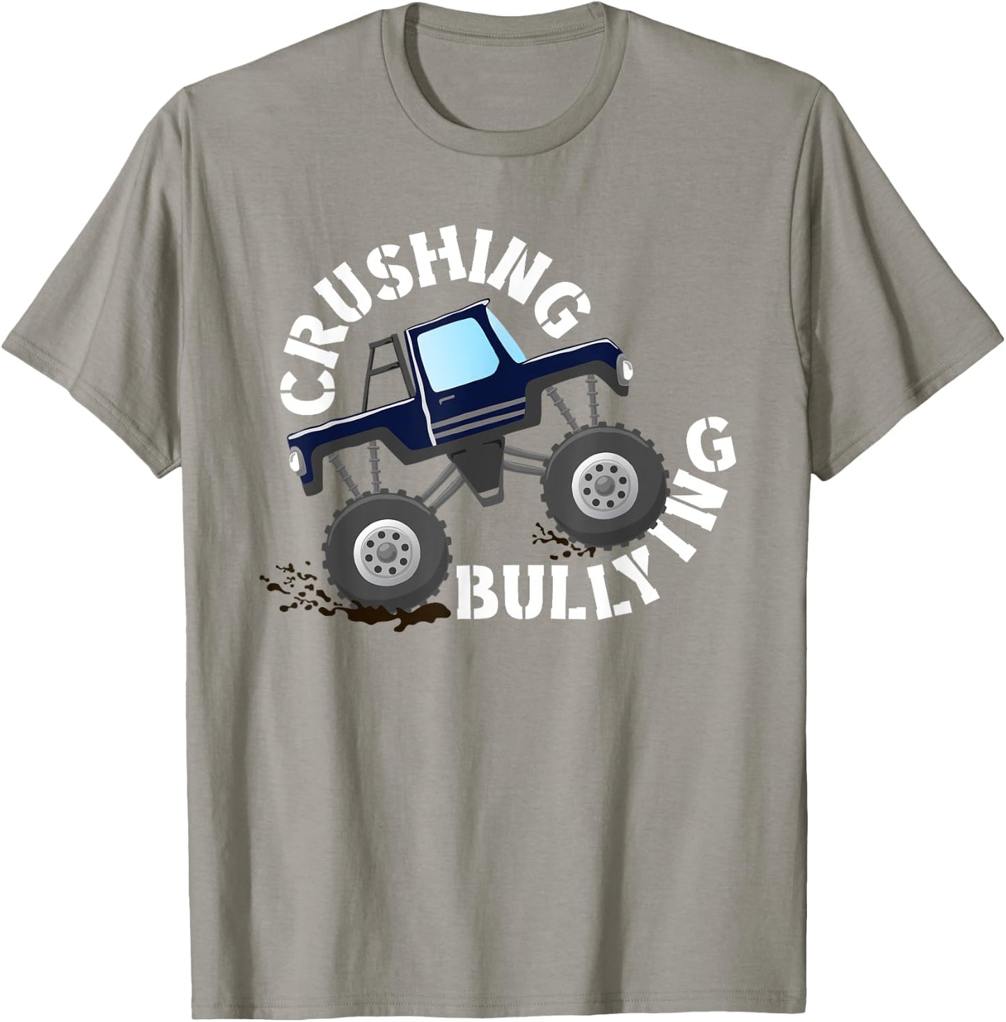 Unity Day Crushing Bullying Monster Truck Anti Bully Orange T-Shirt - T-Shirt | Sand