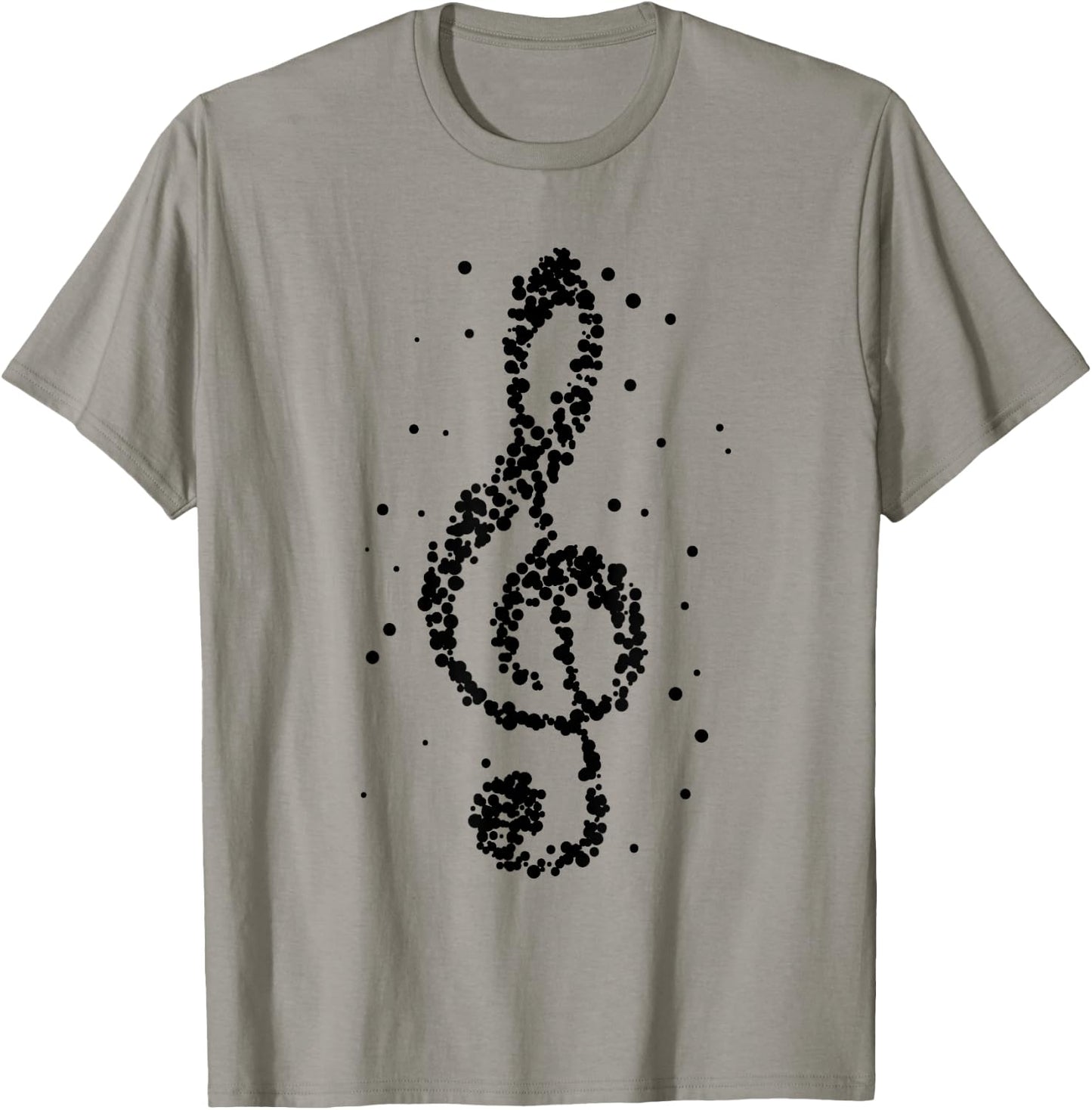 Music in black and white Musician Music teachers T-Shirt - T-Shirt | Sand
