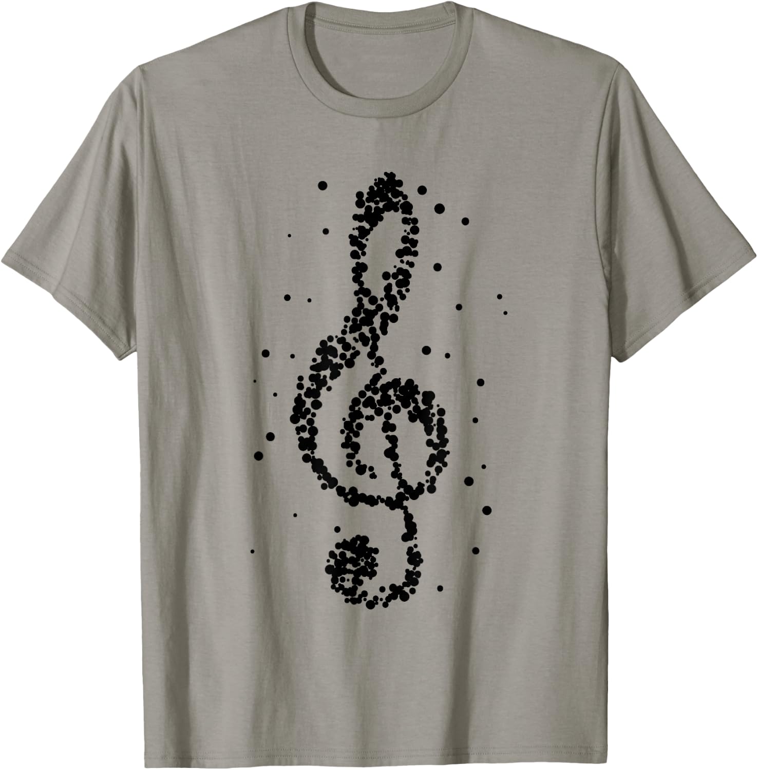 Music in black and white Musician Music teachers T-Shirt - T-Shirt | Sand