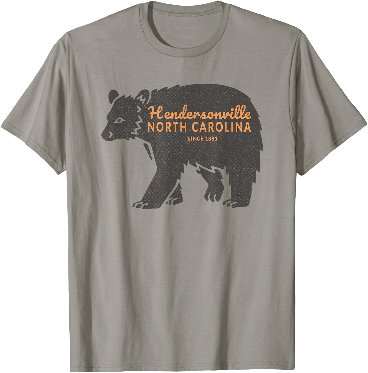 Mountain Towns of NC Bear Hendersonville, NC T-Shirt - T-Shirt | Sand