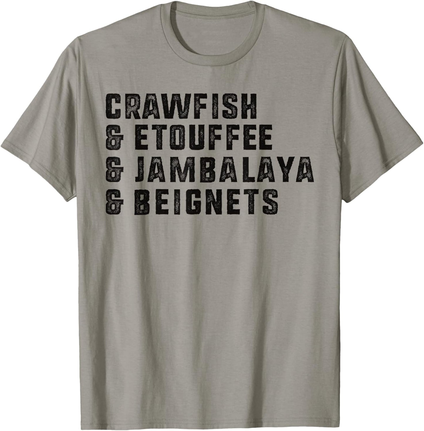 Crawfish And Beignets Funny Cajun Crawfish Boil Seafood T-Shirt - T-Shirt | Sand