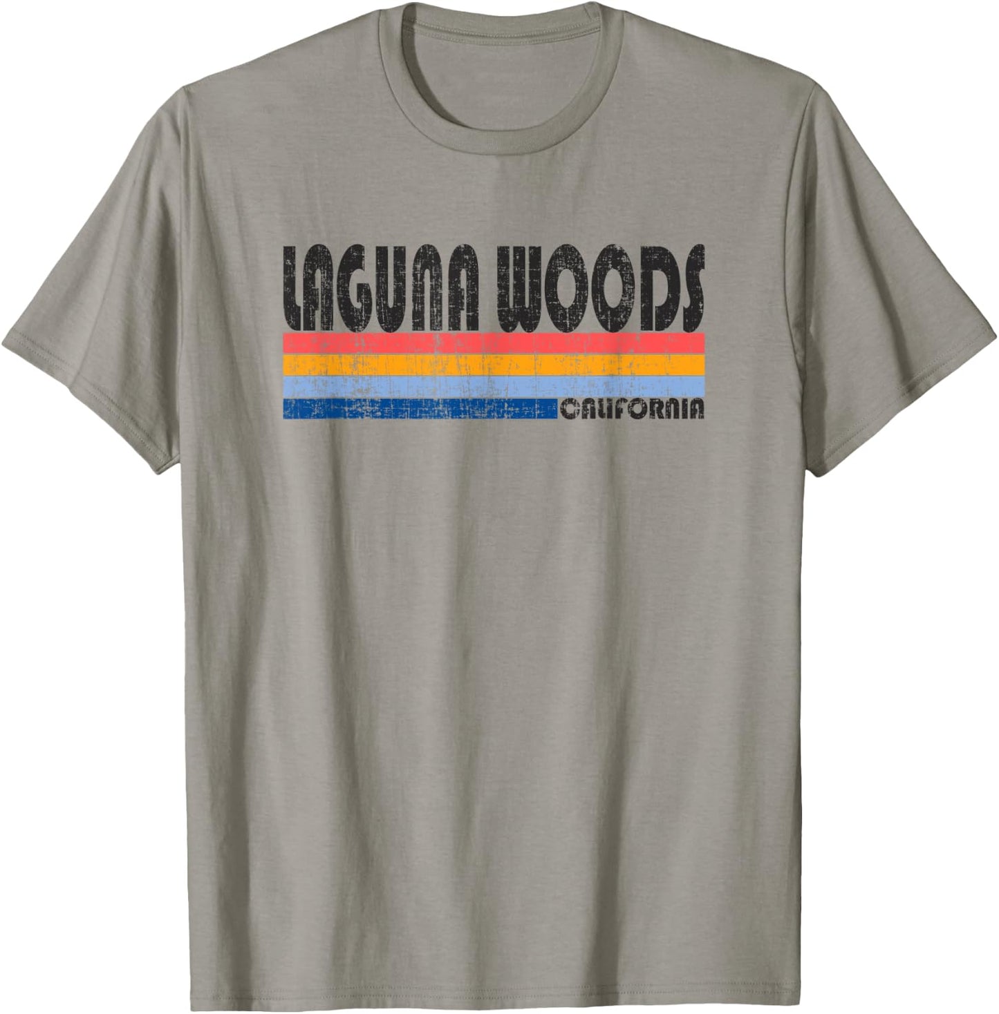 Vintage 70s 80s Style Laguna Woods, CA T-Shirt - T-Shirt | Sand