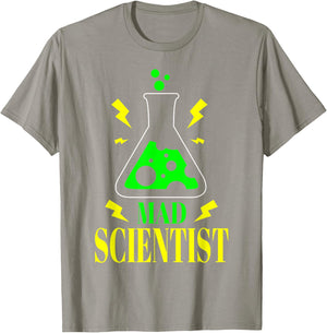 Mad Scientist Science Teacher Halloween Costume Laboratory T-Shirt - T-Shirt | Sand